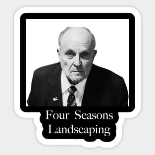 Giuliani Four Season mug shot Sticker